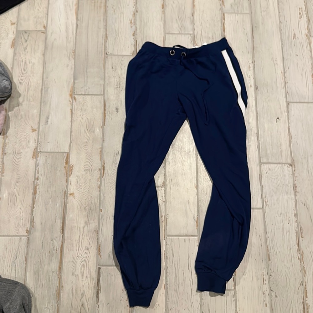 Blue sweat pants